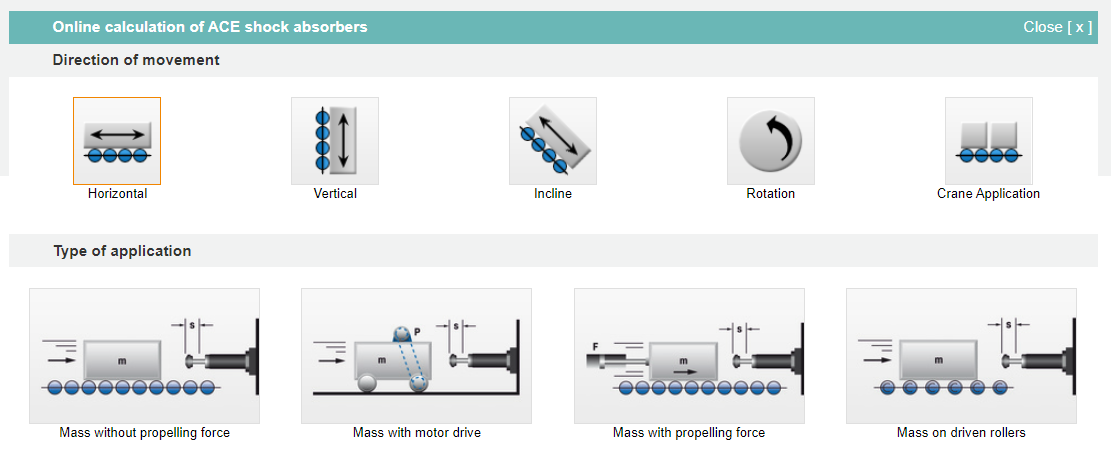 Calculator for damping elements